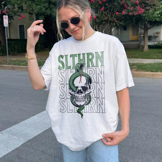 Green House Shirt | Vintage Band Shirt Malf0y Shirt Potter Dark Arts Clothes Bookish Merch Oversized Pottery Universal TShirt