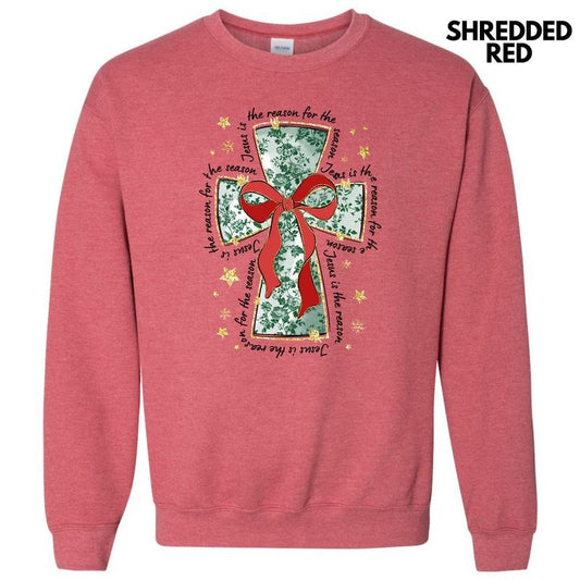 Green Jesus Season Cross Sweatshirt 'NLB'