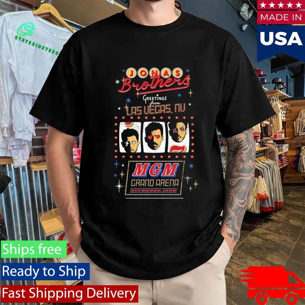 Greetings From Your Hometown Las Vegas, NV Tee Jonas Brothers Shirt