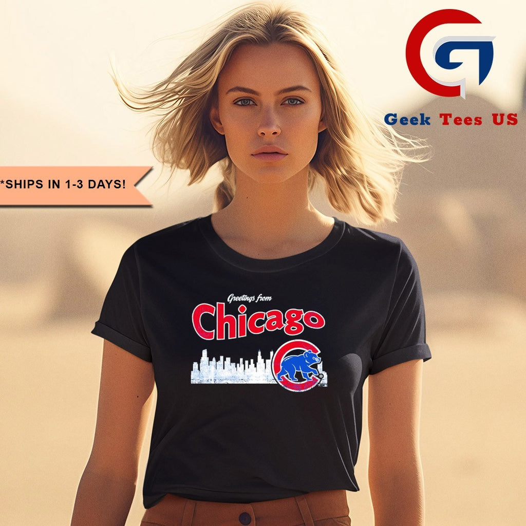 Greetings from Chicago Cubs Skyline City 2025 shirt