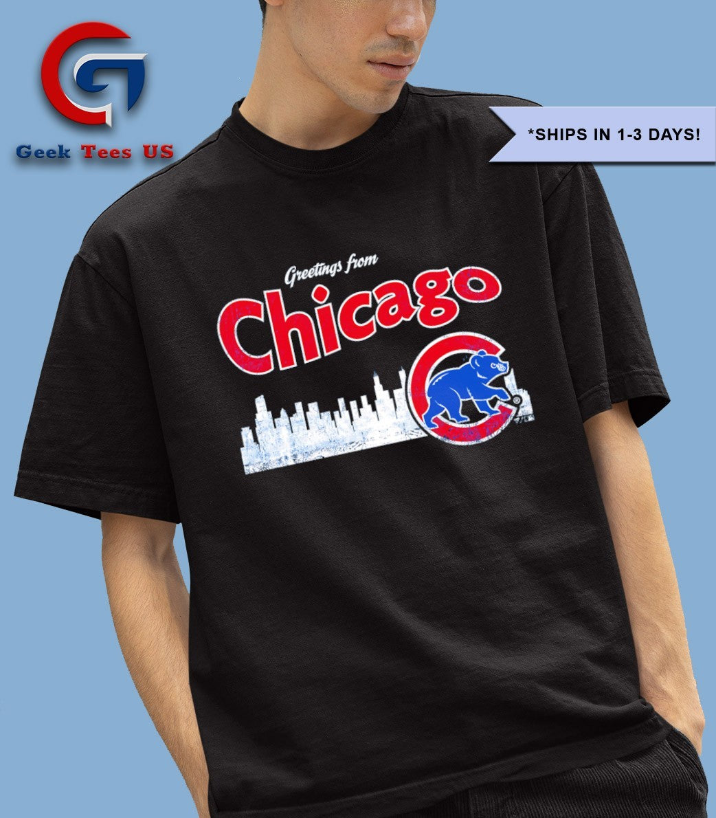 Greetings from Chicago Cubs Skyline City 2025 shirt