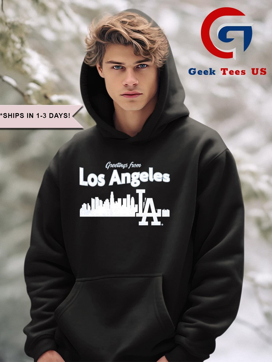 Greetings from Los Angeles Dodgers Skyline City 2025 shirt