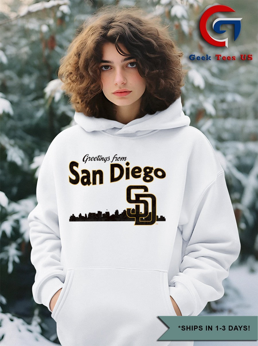 Greetings from San Diego Padres Skyline City 2025 shirt