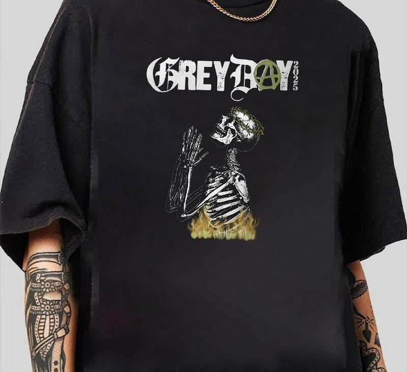 Grey Day Tour 2025  $uuicideboys Album T-Shirt Unique T-Shirt Gift for Her Hoodie, Sweatshirt | DripVista.com