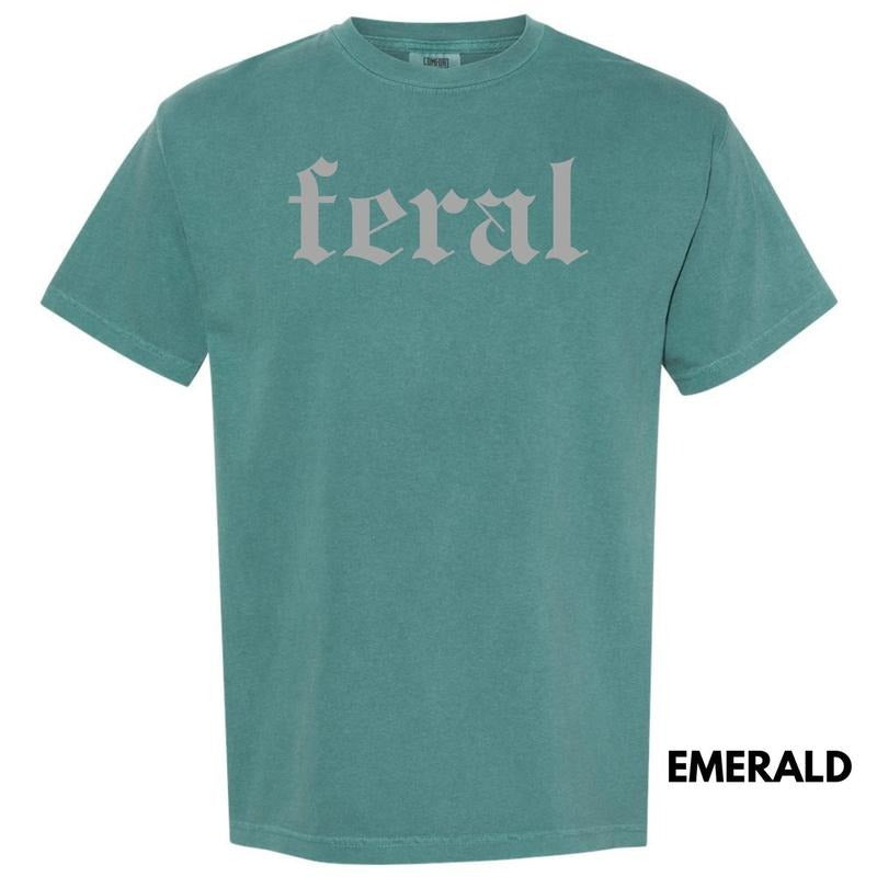 Grey FERAL Comfort Colors T-Shirt 'NLB'