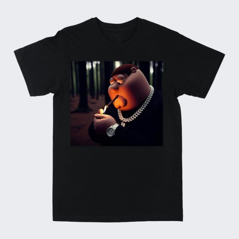 Griffung Petar Meme 90s Graphic Tee, Funny Shirt, Unisex Cotton Crewneck T-Shirt - Medium, Short Sleeve, Casual Streetwear Printed Tee Menswear Top