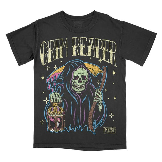 Grim Reaper Comfort Colors Unisex T-shirt, Gothic, Alternative Fashion, Goth, Alt, Halloween Vintage Tee Traditional Tattoo