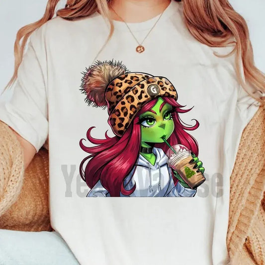 Grinchhh Boujeee Ladies Christmas Shirt, Grinchhmas Coffee Tee, Chrismas Tees