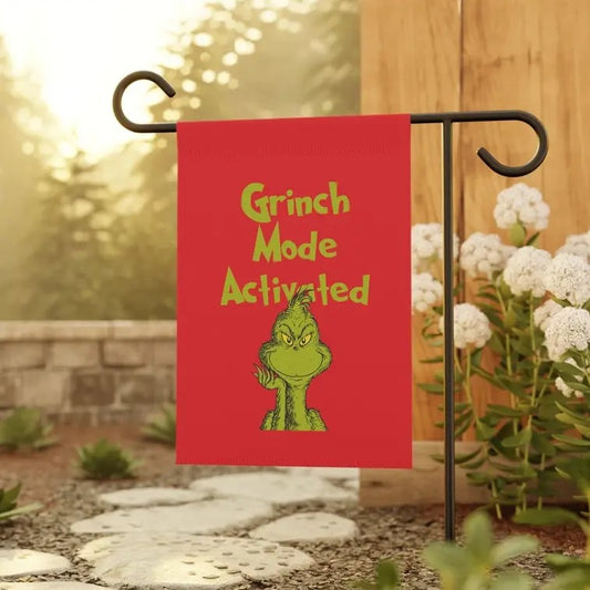 Grinchhh Garden Christmas Flag