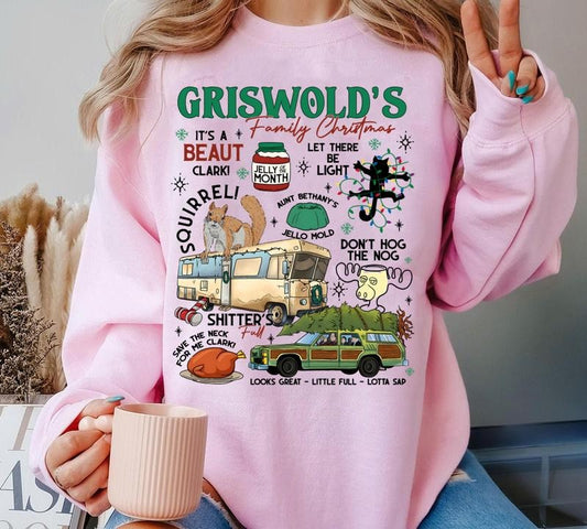Griswold Family Christmas Shirt, Christmas Gift For Family, Griswold Family Sweater, Family Christmas Apparel, Family Tee, Griswold Shirt Womenswear Clothing