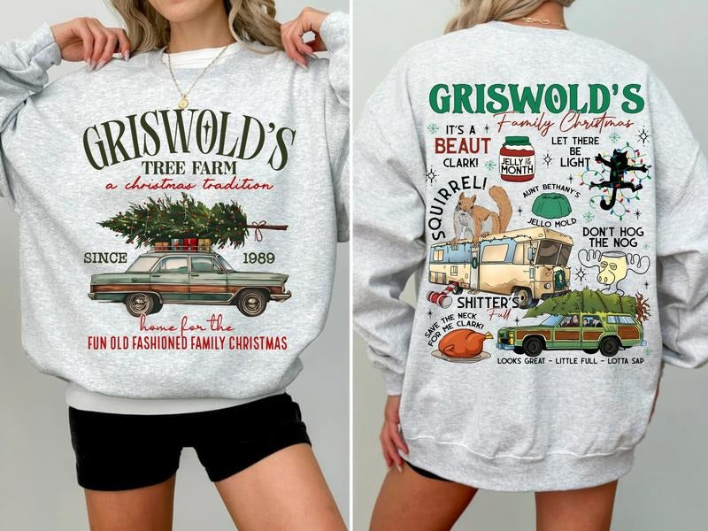 Griswold Family Christmas Sweatshirt, Christmas Tree Farm Shirt, Family Vacation Tee Shirt