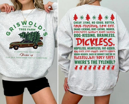 Griswold Family Tree Farm Sweatshirt, Funny Quotes Christmas Tee Shirt, National Lampoon's Christmas Vacation Shirt