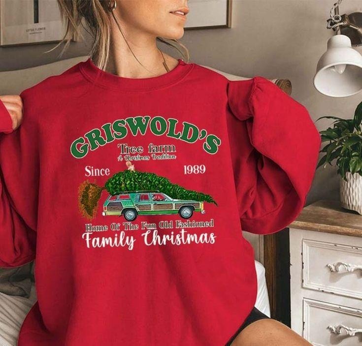 Griswold's Tree Farm Since 1989 Sweatshirt, Christmas Sweatshirt, Christmas Sweatshirt, Christmas Family, Christmas Gift, Women's Christmas Sweatshirtstyle{n002}2