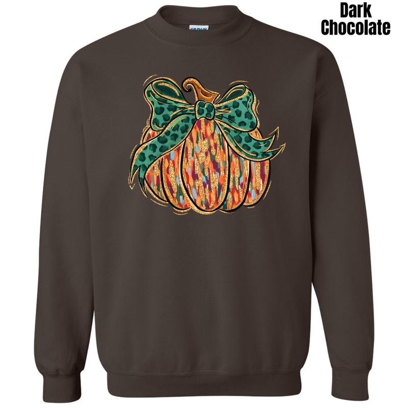 Groovy Brushstroke Pumpkin Sweatshirt 'NLB'