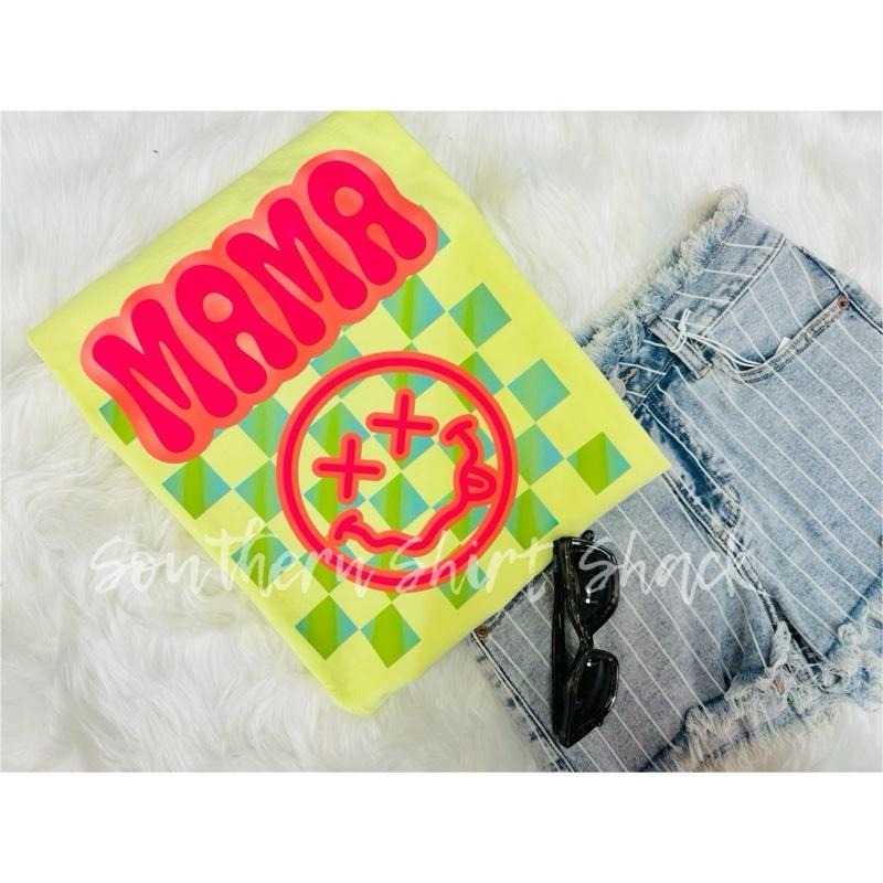 Groovy Mama T shirt  | Neon Lemon comfort colors T shirt top Hoodie, Sweatshirt | DripVista.com