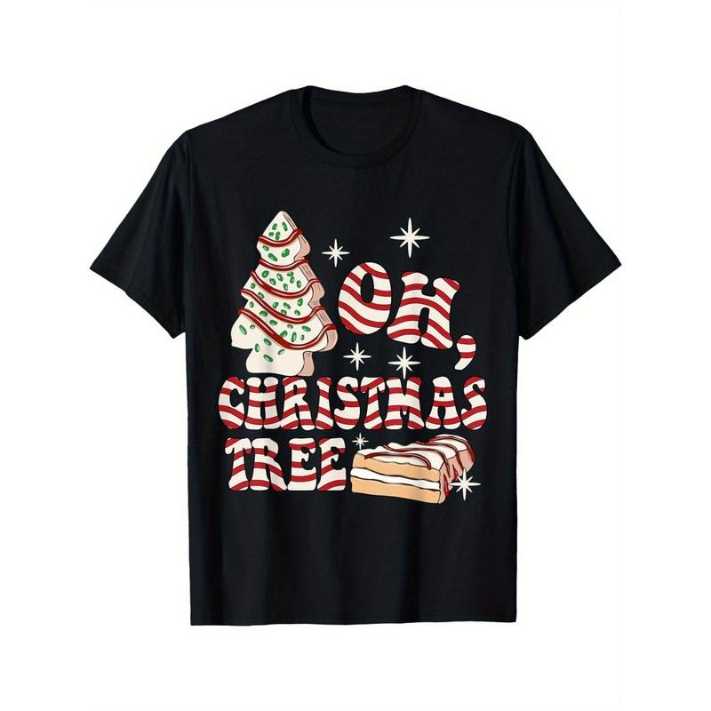Groovy Retro Christmas Tree Cake T-Shirt for Men - Funny Pajama Holiday Tee made in usa Hoodie, Sweatshirt | DripVista.com