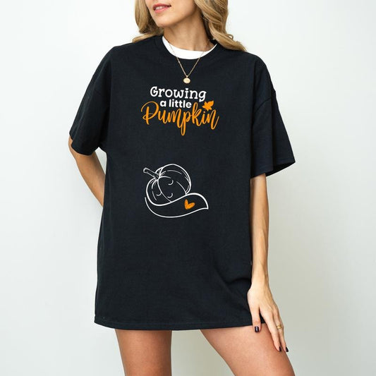 Growing A Little Pumpkin Shirt Fall Maternity Sweater Pregnancy Thanksgiving Sweatshirt Fall Pregnancy Announcement Gift Pregnancy Reveal