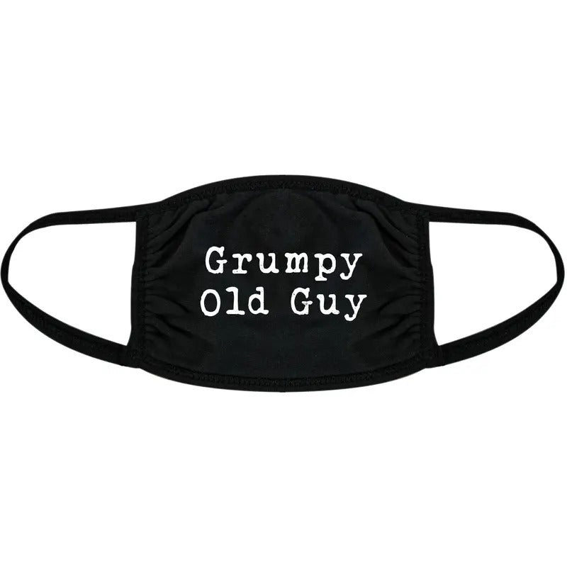 Grumpy Old Guy Face Mask Funny Fathers Day Senior Nose And Mouth Covering Funny Masks for Adults Funny Sarcastic  Novelty...