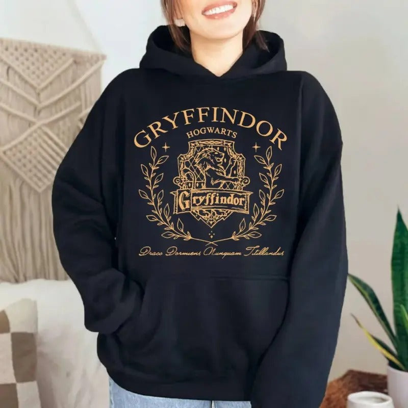 Gryffindor Hogwarts Shirt, Vintage Wizard House Shirts, Hogwarts House Sweatshirt, Hp Wizard School Shirt, Universal Studios Sweatshirt, Unisex Sweater Pullover Tee