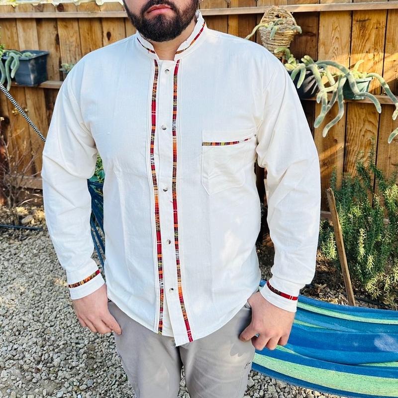 Guayabera clásica manga larga Casual Plain