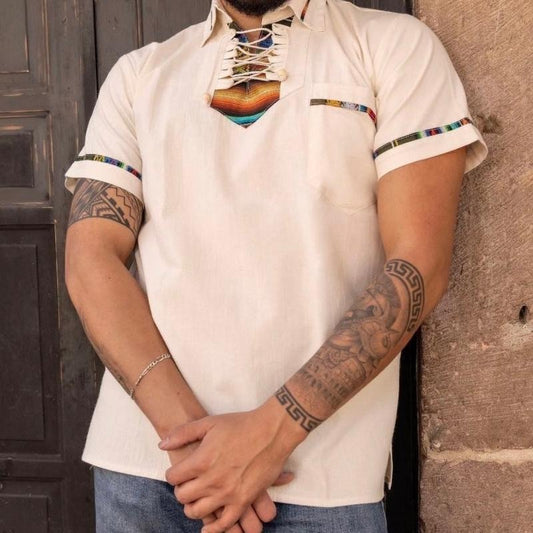 Guayabera hilos natural Casual Plain