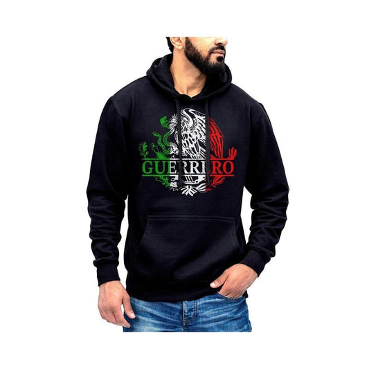 Guerrero Mexico Eagle Emblem Hoodie Sweatshirt Cotton Fabric