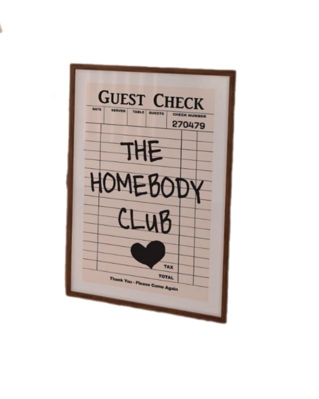 Guest Check Print, The Homebody Club Print, Retro, Western Wall Art, Cowgirl Print, Funky Decor, Poster Prints No Frame,...