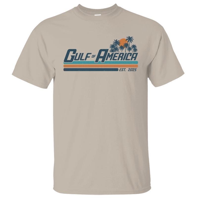 Gulf Coast T-Shirt, America Gulf T-Shirt Texas Mississippi Florida Beach, Crewneck Cotton T-shirt for Men Women, Summer Essential, Trending TikTok Fit