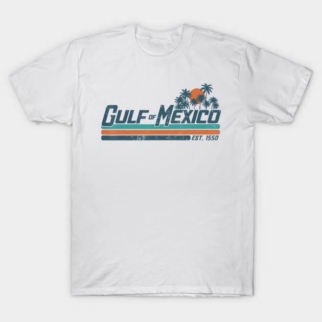 Gulf FOG Mexico T-Shirt - Vintage Map Design for Ocean Lovers Retro Coastal Apparel Hoodie, Sweatshirt | DripVista.com