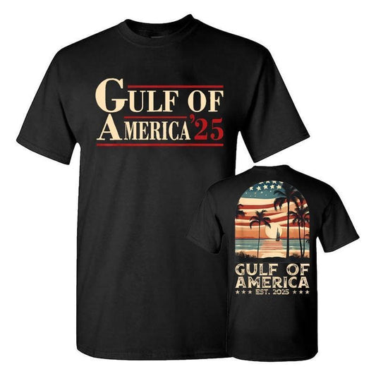 Gulf Of America 25 Unisex T-Shirt, The Gulf of America Shirt, Summer Vibes 2025 Graphic Tee, For Men, For Women