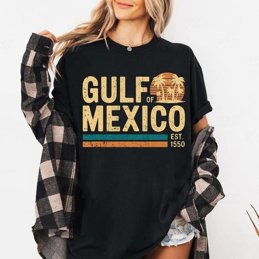 Gulf Of Mexico Est 1550 Shirt, Texas Alabama Mississippi Florida Beach Shirt, Mexico Lover Shirt