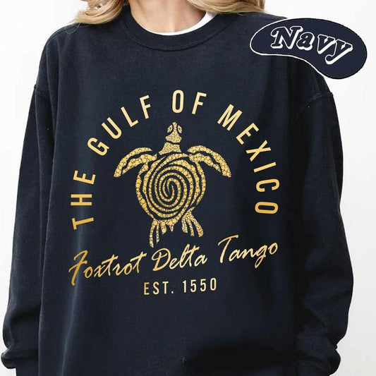 Gulf Of Mexico Sweatshirt, Foxtrot Delta Tango Sweat, Fdt Sweat, Liberal Sweat, Gift For Democrat Sweat, Feminist Sweat, Funny Political