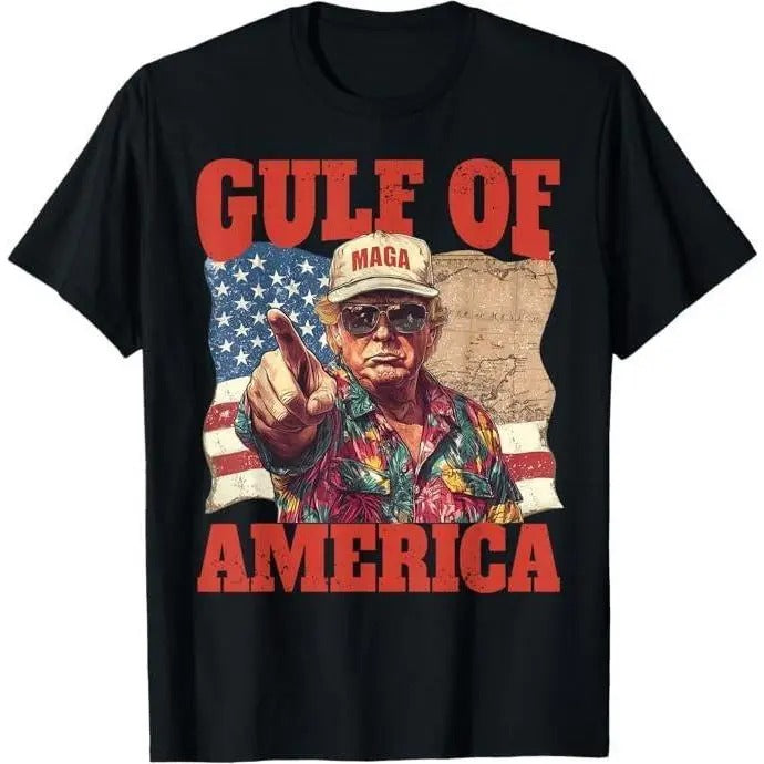 Gulf Of Usa America Trump Greeting From The Patriotic Gulf Shirt, Classic Cotton Shirt For Trump Supporters