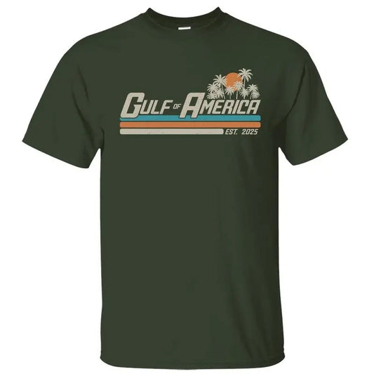 Gulf of America Shirt, Gulf Coast Shirt, Texas Mississippi Florida Beach Crewneck Unisex Cotton T-shirt for Men for Women