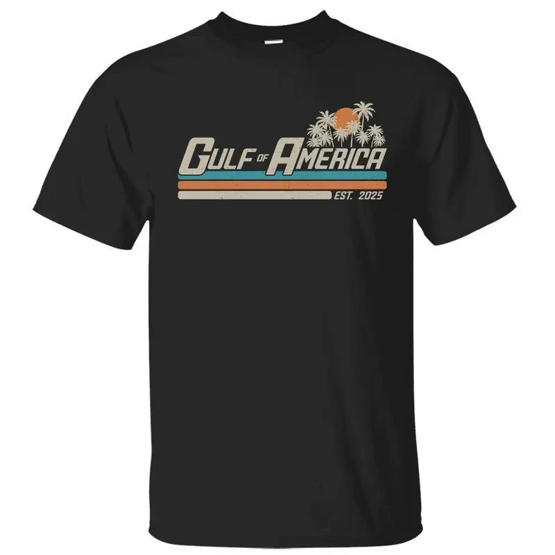 Gulf of America Shirt, Gulf Coast Shirt, Texas Mississippi Florida Beach Crewneck Unisex Cotton T-shirt for Men for Women, America Est. 2025 Shirt