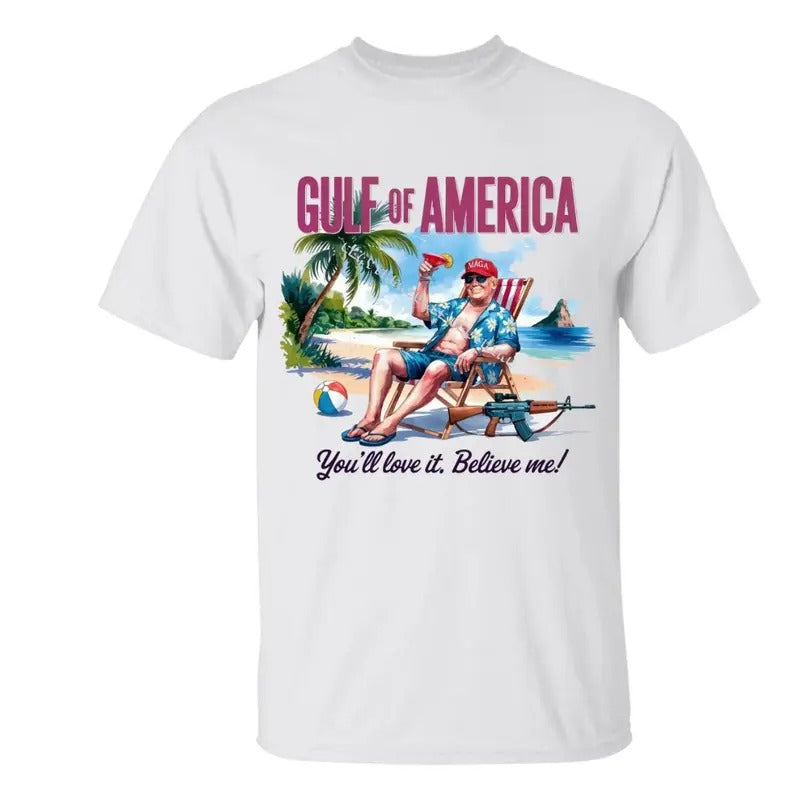 Gulf of America Trummpp T-shirt, Trummpp Ocean T-Shirt, MAGA T-Shirt, Gift for Trummpp Supporter, Full Size