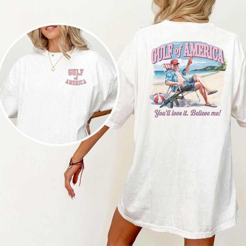 Gulf of America Tshirt, Ocean Shirt, gun tee, MAGA shirt, Republican tee,Gun shirt