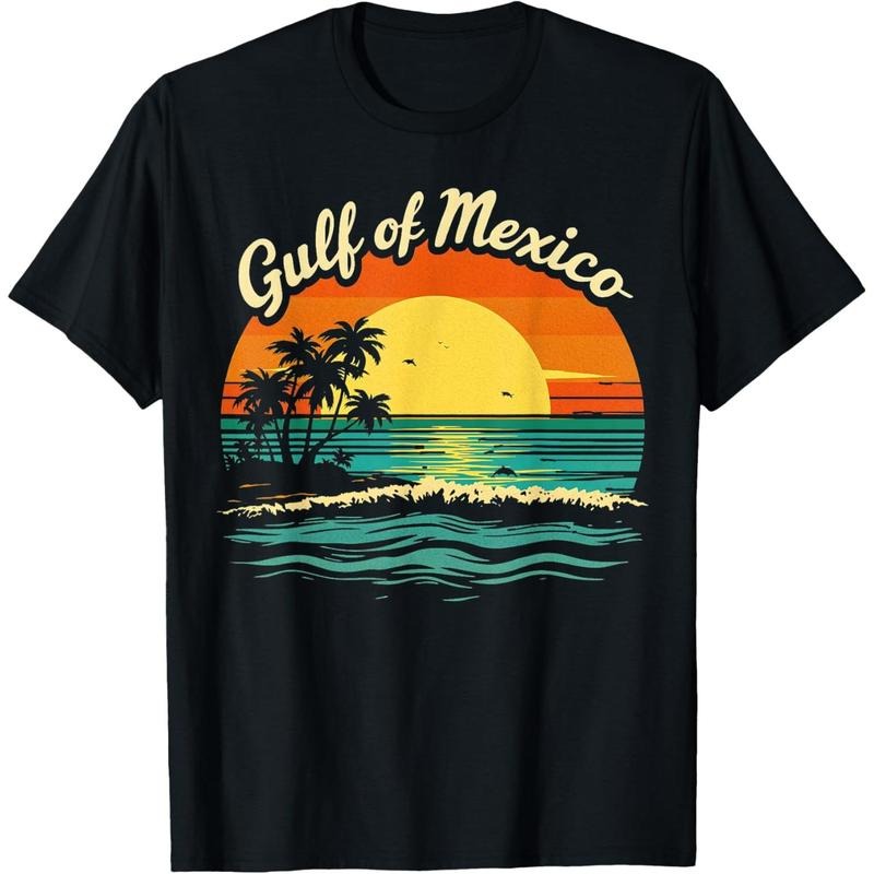 Gulf of Mexico Beach Palms Summer Holiday T-Shirt made in usa Hoodie, Sweatshirt | DripVista.com