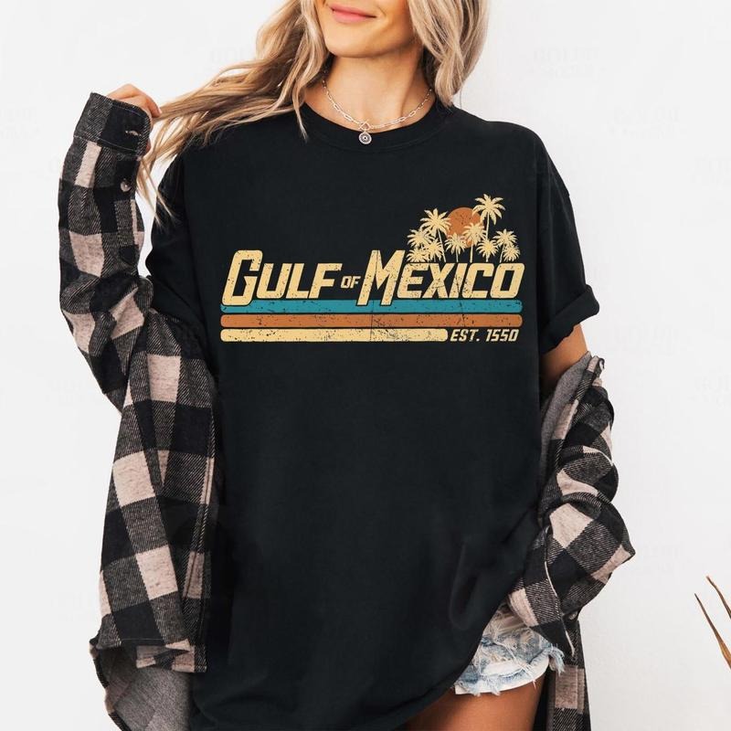 Gulf of Mexico Shirt Gulf Coast Shirt Texas Alabama Mississippi Florida Beach Crewneck Mexico Gift for Mexico Lover Gulf of