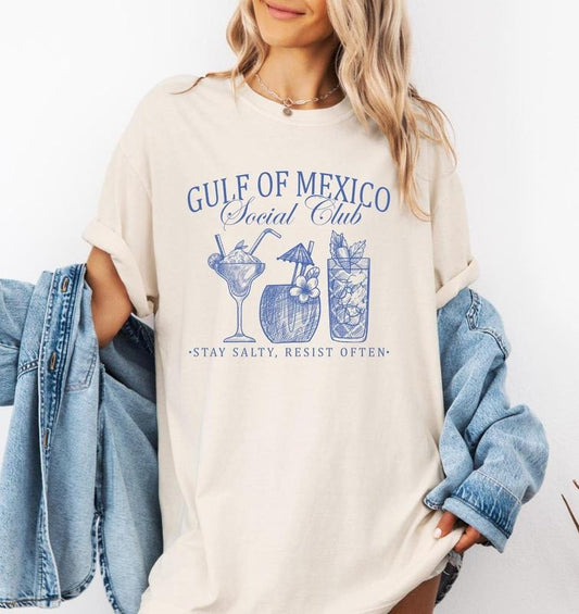 Gulf of Mexico Social Club Shirt, Anti Trump Shirt Tee Shirt Gift for Democrat, Liberal Funny Political Tee,Humor shirt
