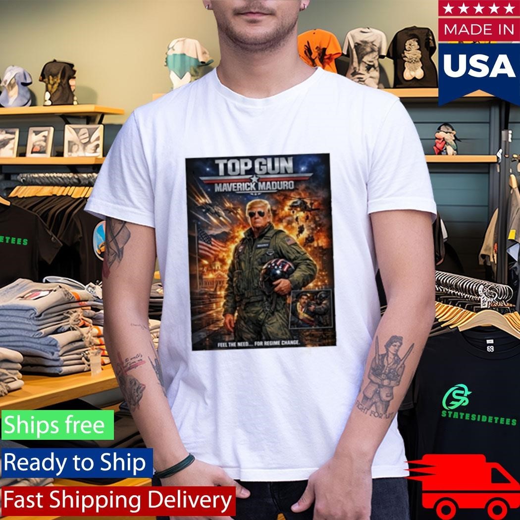 Gun Maverick Maduro Donald Trump Fighter Jet Shirt