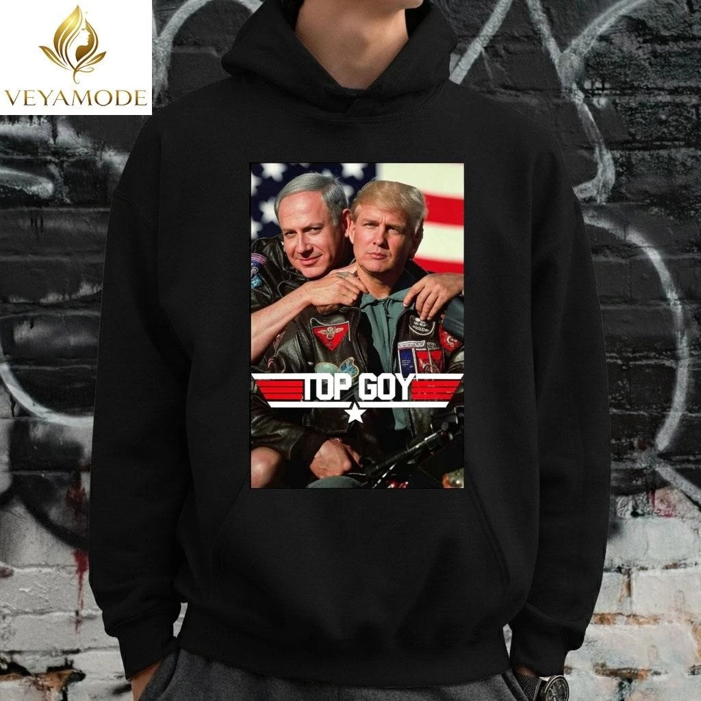 Gun x Trump vs Netanyahu Top Goy tee