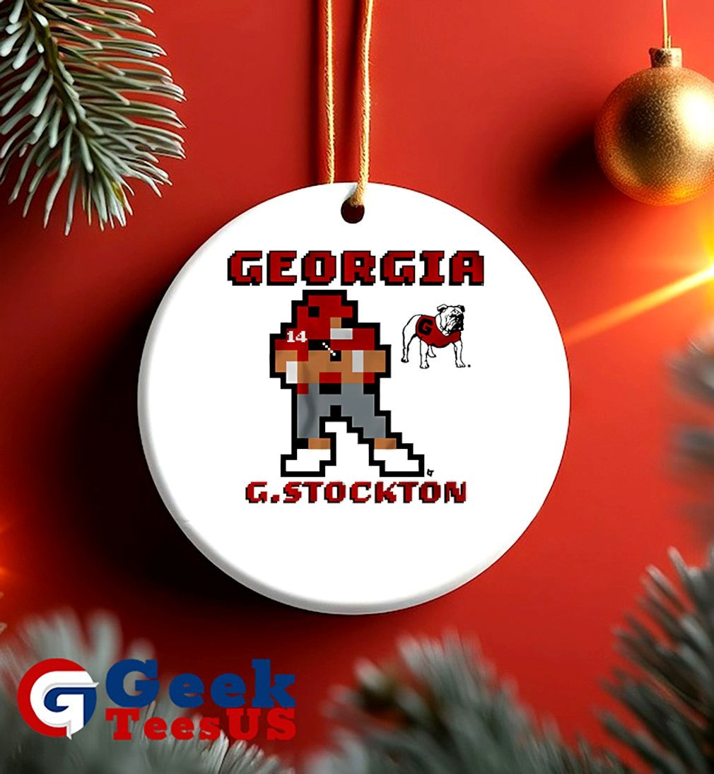 Gunner Stockton Georgia Bulldogs football 8 bit retro baller shirt