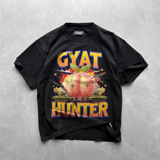 Gyat Hunter Funny Viral Shirt, Gyatt tshirt, Inappropriate shirt, Unethical shirt, Shitpost shirt, Absurd shirt, weirdcore shirt, Meme Shirt