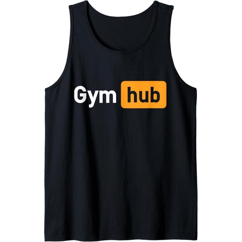 Gym Hub Funny Cute Adult Novelty Workout Gym Fitness Tank Top made in usa T-Shirts, Hoodie, Sweatshirt | DripVista.com