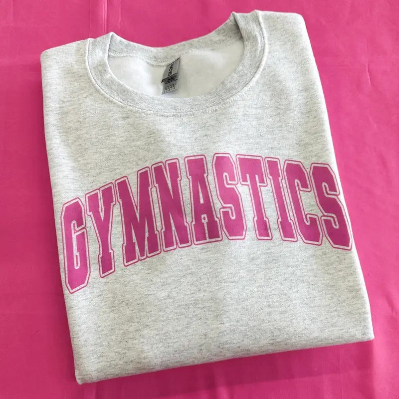Gymnastics Varsity Letter Gildan Sweatshirt