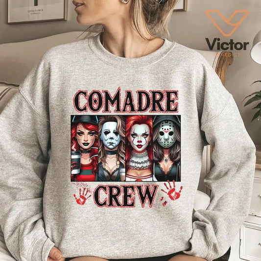 H.or.ro.r Movie Friends Comadre Crew SweatShirt, The Slayers Scary Halloween Shirt, Halloween Girls Design Shirt, H.o.r.r.o.r Friend Shirt, T-shirts, Crewnecks, Hoodies – Gifts Suitable for Anyone