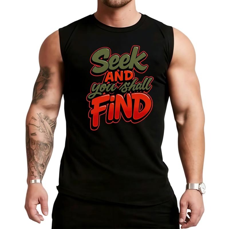 HAGBDH Sporsity Men Graphic Vest with Seek Gunpla brand You Shall Find Stylish Casual Wear Trendy Fashion Streetwear...