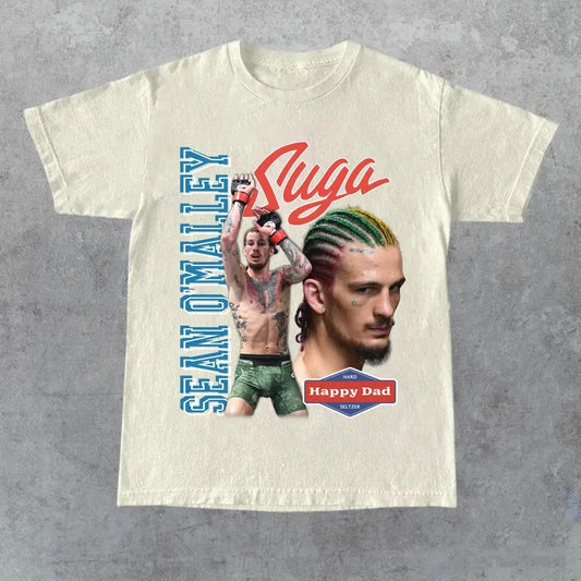 HAPPY DAD X SUGA SEAN VINTAGE FIGHT NIGHT TEE. billabongshirts Menswear Retro, Gift for Her, Gift for Him, Gift for Friend