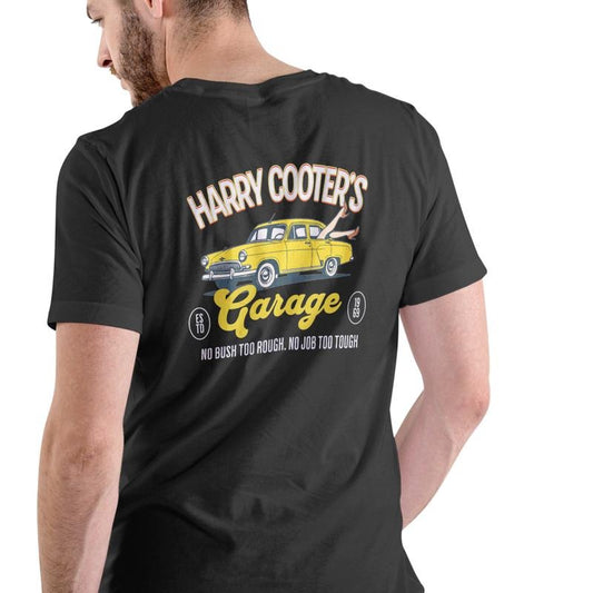 HARRY COOTERS GARAGE T Shirt, Unisex Cotton, graphic t shirt